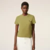 Tricou scurt Ami de Coeur din bumbac verde