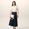Tricouri polo alb cu mâneci scurte din tricot